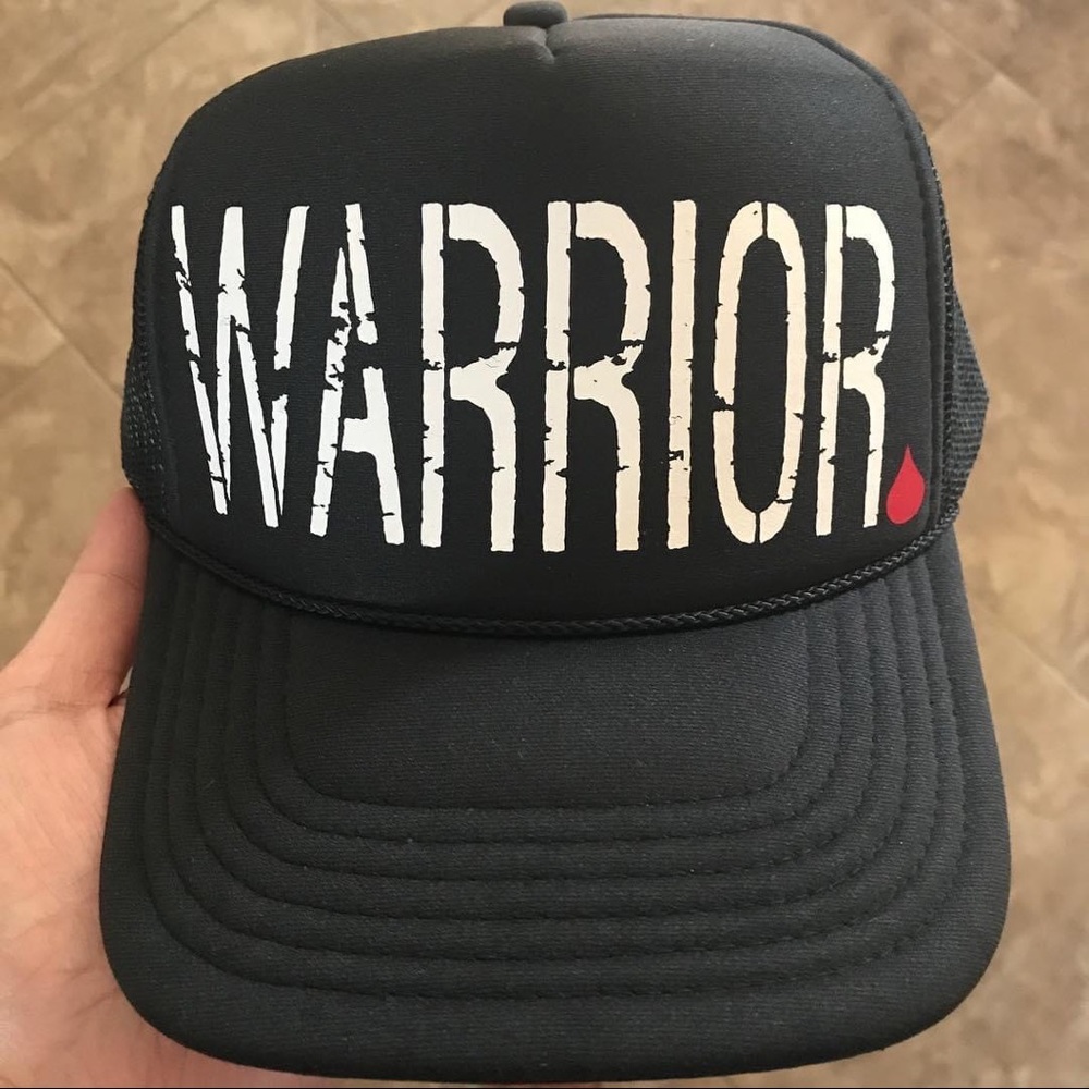 WARRIOR Vibe Stitch trucker with blood drop 🩸